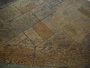 Stamped concrete patio with slate pattern in the Shenandoah Valley 